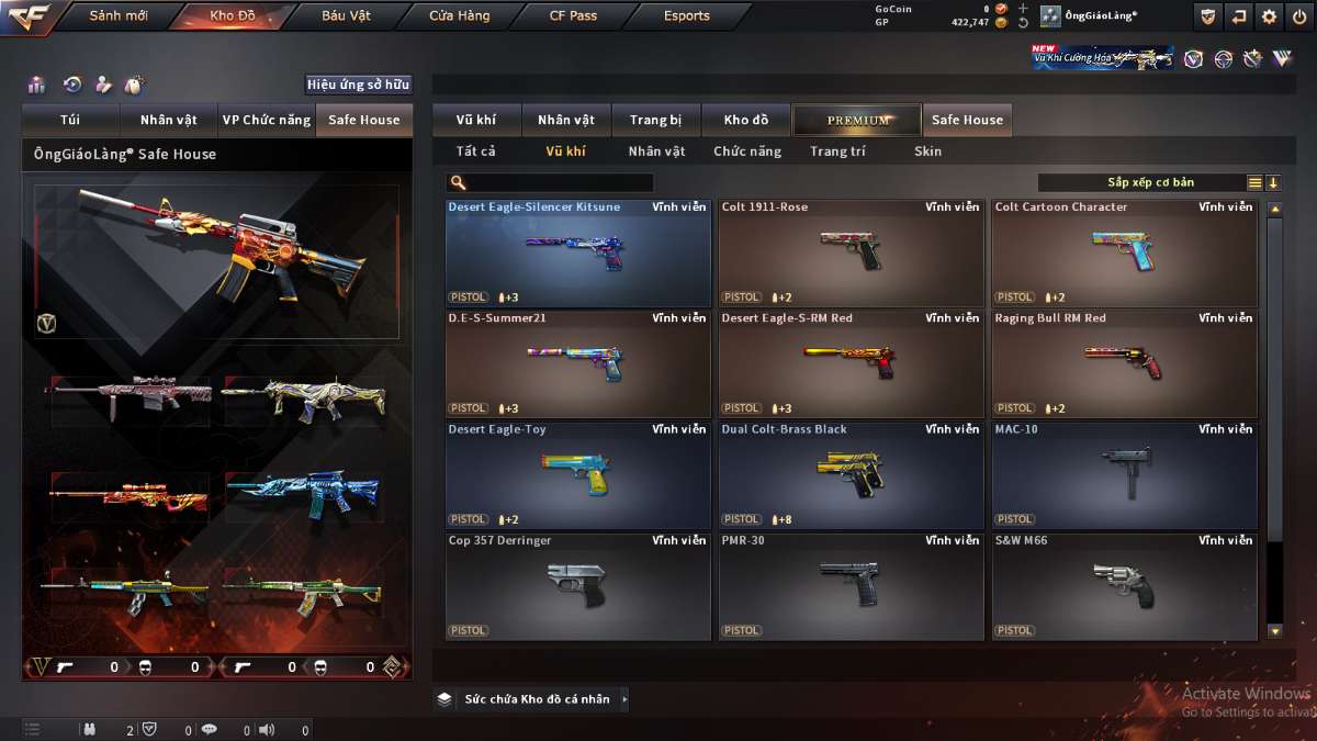shop acc cf uy tin gia re